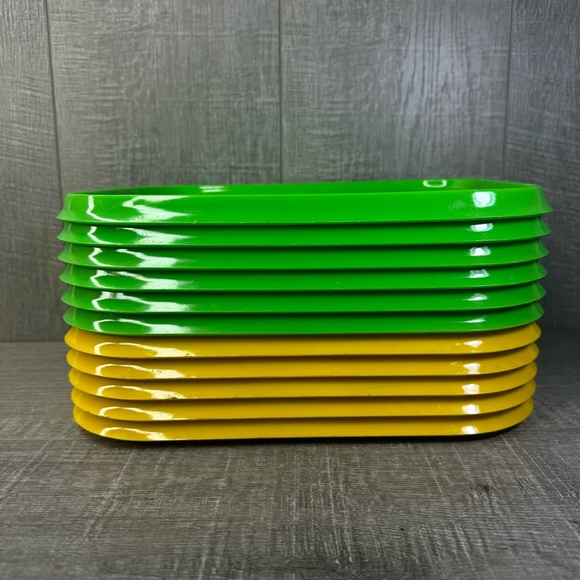 11 Ingrid Plate Snack Plastic Tray Lunch Vintage MCM 1970s Picnic Camping Patio - Picture 4 of 16